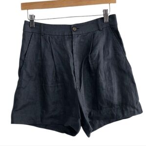 Reformation Masen Shorts Linen Slate Gray Size 4 New With Tags